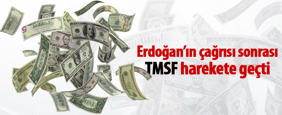 Erdoğan'ın çağrısı sonrası TMSF de harekete geçti