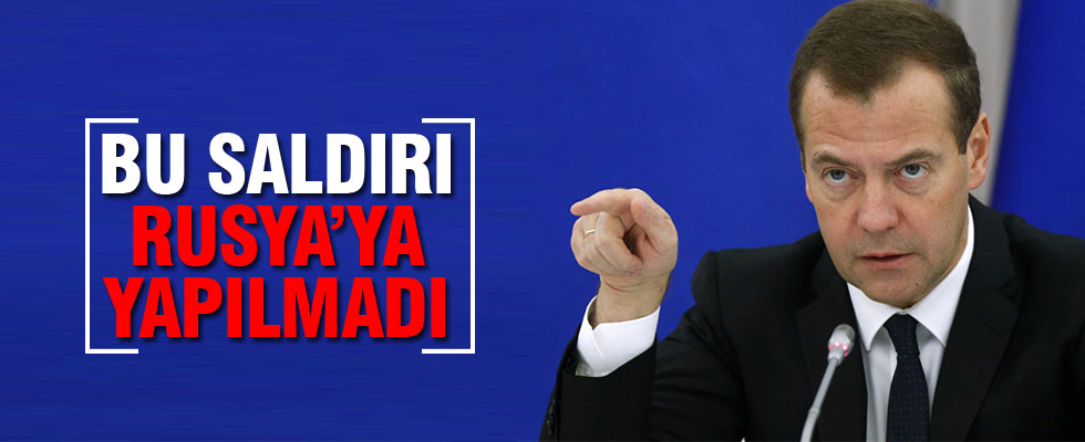 Rusya Başbakanı Medvedev'den açıklama