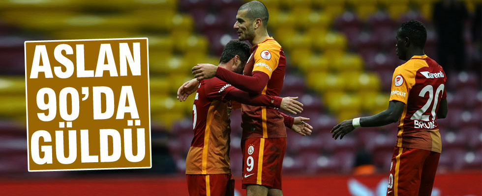 Galatasaray uzatmada attı
