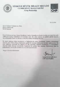 Kılıçdaroğlu'ndan Putin'e mektup