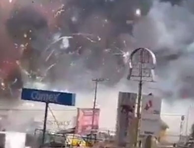 Meksika'da havai fişek pazarında patlama