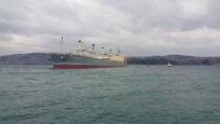 KIYI EMNİYETİ - Yük Gemisi Boğaz'da Yalılara Metreler Kala Karaya Oturdu
