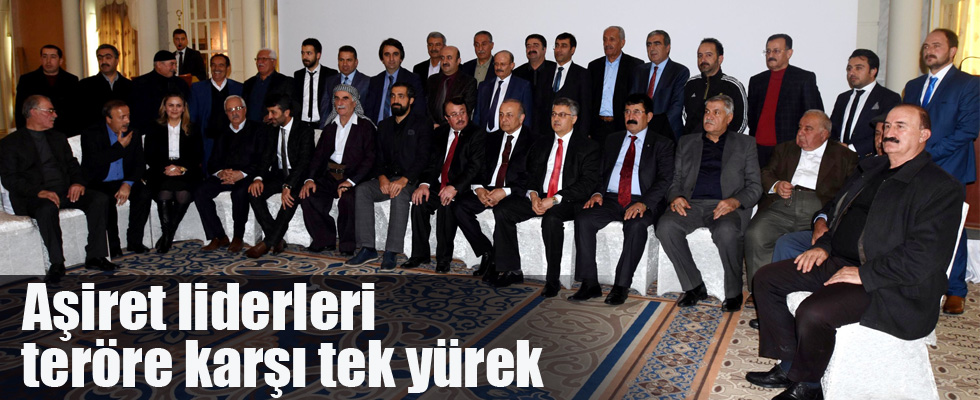 Aşiret temsilcilerinden teröre lanet