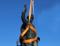 RİZE BELEDİYESİ - Atatürk heykelinin taşınmasında gerginlik