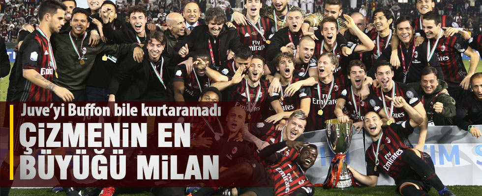 İtalya Süper Kupa'da zafer Milan'ın