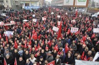 TERÖRE LANET - Batman'da Binleri 'Teröre Lanet' Yağdırdı