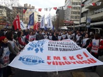 KAMU ÇALIŞANLARI - KESK, OHAL Kapsamında Açığa Alınan Kamu Çalışanları İçin Eylem Yaptı