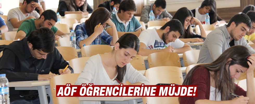 AÖF öğrencilerine müjde