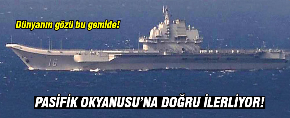 Japonya, Çin'in Pasifik'e ilerleyen ilk uçak gemisini gözlemleyecek