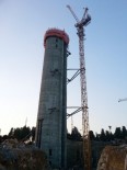 BÜYÜK ÇAMLıCA - Çamlıca'daki TV  Kulesinin İnşaatı Havadan Görüntülendi