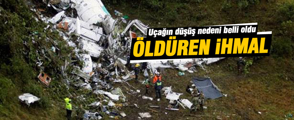 Uçağın düşüş nedeni belli oldu