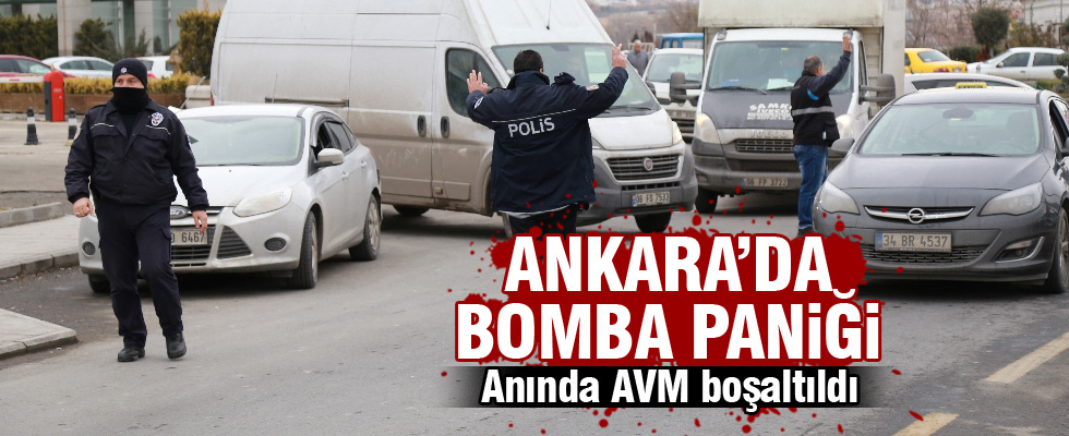 Ankara'da AVM'de bomba paniği