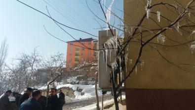 Hakkari'de Ağaçlar Buz Tuttu