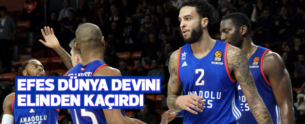 Anadolu Efes, Real Madrid’i elinden kaçırdı