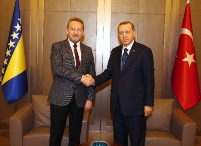 Cumhurbaşkanı Erdoğan, Bosna-Hersek Devlet Başkanlığı Konseyi Üyesi İzzetbegoviç'i Kabul Etti