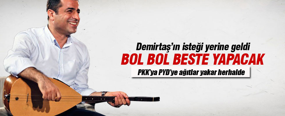 Demirtaş'ın saz isteği yerine getirildi