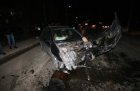 Konya'da İki Otomobil Çarpıştı Açıklaması 8 Yaralı