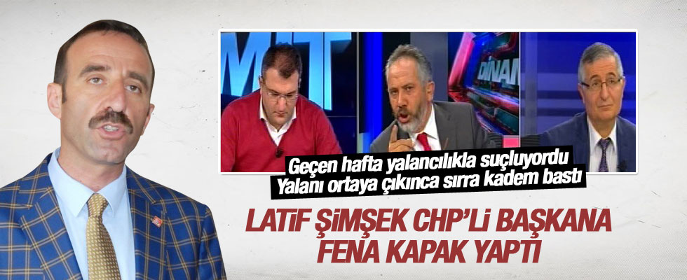 Latif Şimşek CHP'li başkana fena kapak yaptı