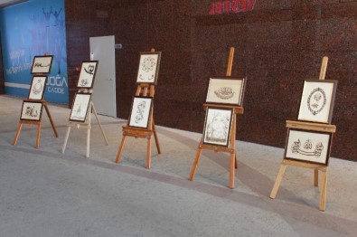 Malatya Doğa Cadde Alışveriş Merkezinde Ahşap Yakma Sanat Sergisi Açıldı