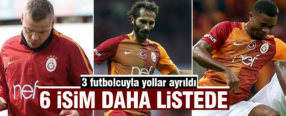 Galatasaray'da gideceklerin listesi belli oldu