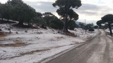 Milas'ın Yüksel Kesimlerinde Kar Yağışı Etkili Oldu