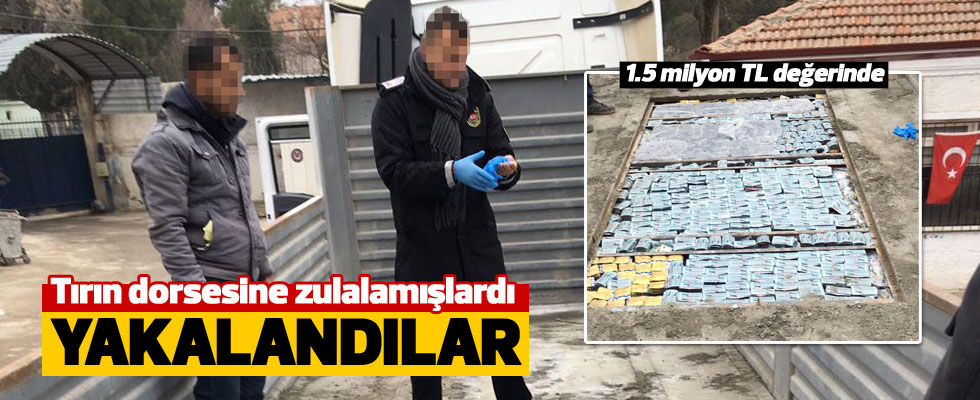 Tam 1 buçuk milyon değerinde... Yakalandılar...