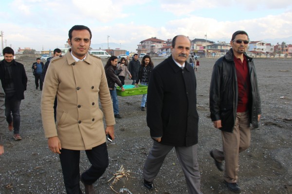 Tedavi edilen 2 kaplumbağa denizle buluştu