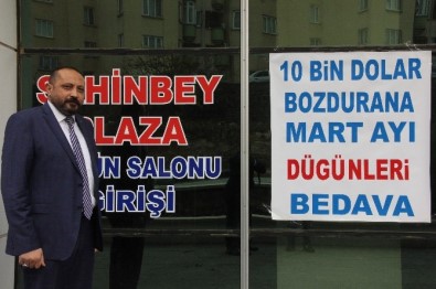 Gaziantep'te 10 Bin Dolar Bozdurana Düğün Bedava