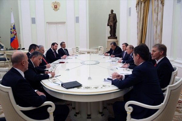 Başbakan Yıldırım'ın Putin ile görüşmesi sona erdi