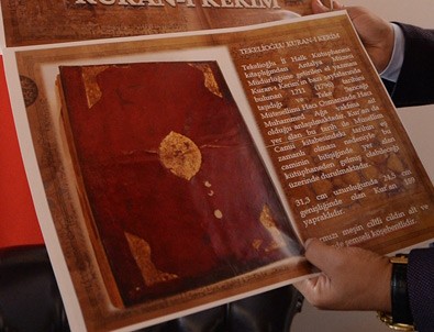 220 yıllık Kur'an-ı Kerim elden geçecek