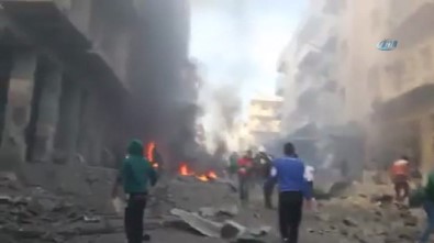 Halep'ten kan donduran görüntüler