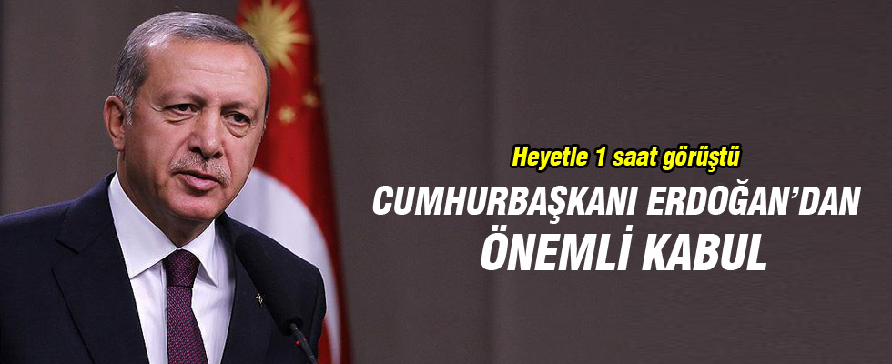 Erdoğan, Irak Türkmen heyetini kabul etti