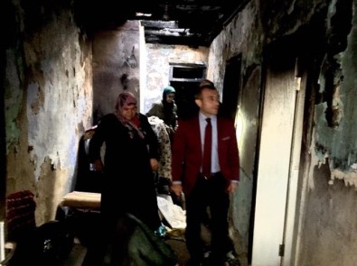 Evi Yanan Vatandaşa Devlet Elini Uzattı