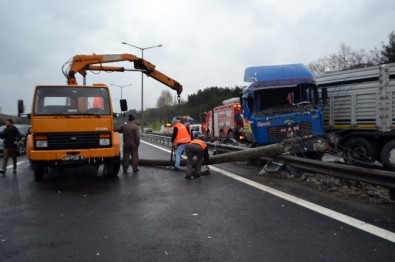 TEM Otoyolu'nda TIR dehşeti