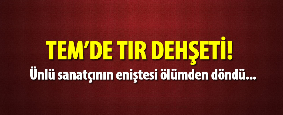 TEM Otoyolu'nda TIR dehşeti