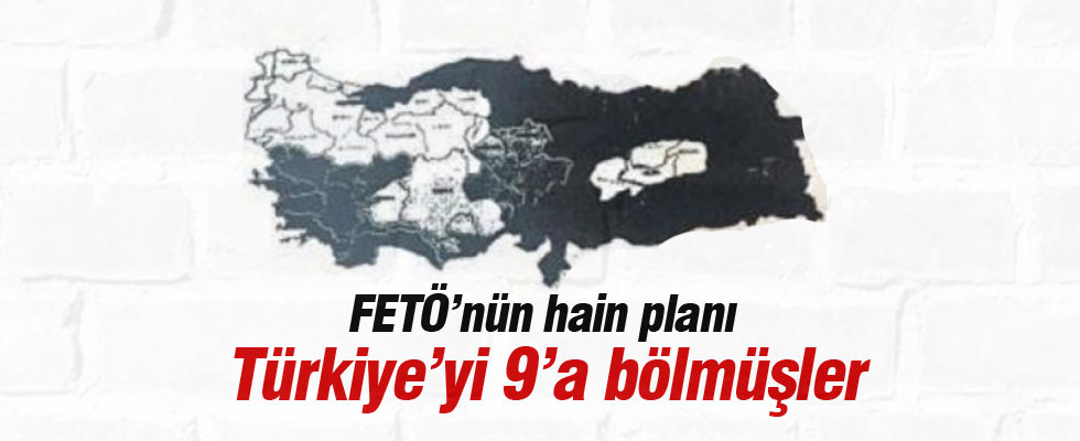 Türkiye'yi 9'a bölmüşler!