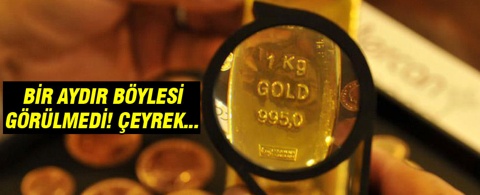 Çeyrek altın ve altın fiyatları 08.12.2016