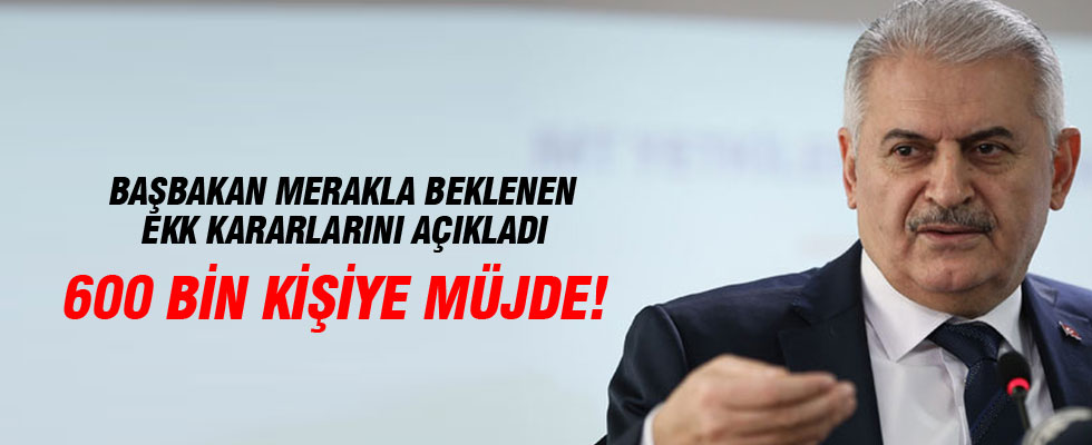 Başbakan Yıldırım EKK kararlarını açıkladı