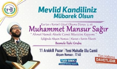 Bozüyük Belediyesi'nden Mevlid Kandili Programı