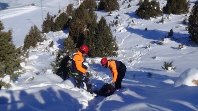 Kayak Merkezi'nde Ki Kurtarma Tatbikatı Gerçeği Aratmadı