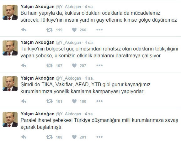 Akdoğan'dan paralel çeteye sert tepki