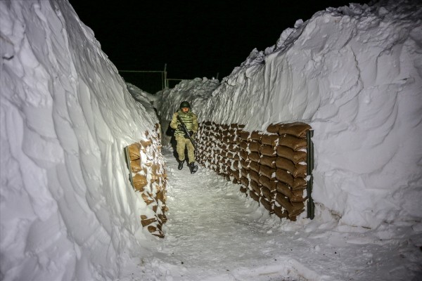 Dondurucu soğukta vatan savunması
