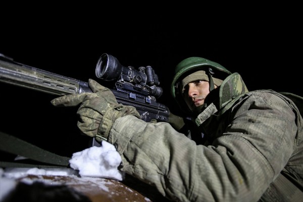 Dondurucu soğukta vatan savunması