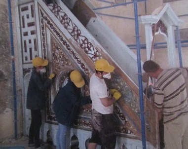 Sandıklı'daki Tarihi Havai Cami'deki Restorasyon Çalışmalarında Sona Yaklaşıldı