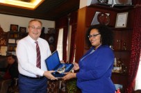 HASAN ÜNVER - ABD Büyükelçiliği Basın Baş Katibi Gwyn, Ünver'i Ziyaret Etti