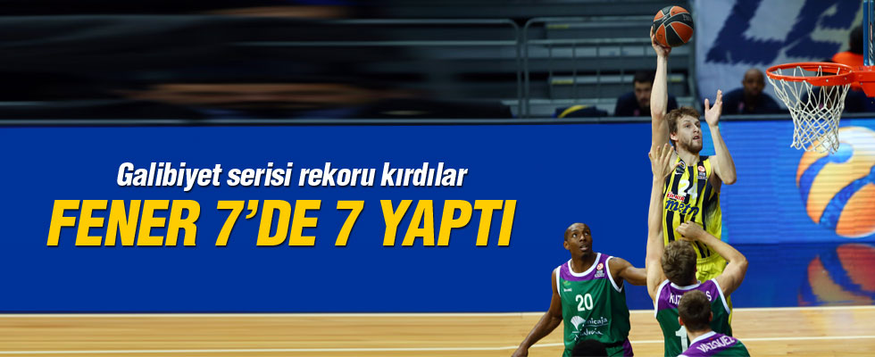 Fenerbahçe 7'de 7 yaptı