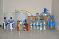 Gümüşhacıköy'de 32 Litre Kaçak İçki Ele Geçirildi