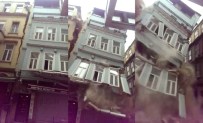 TARLABAŞı - Beyoğlu'ndaki Bitişik Binalar Böyle Çöktü !