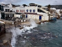 Bodrum'da kuvvetli rüzgar