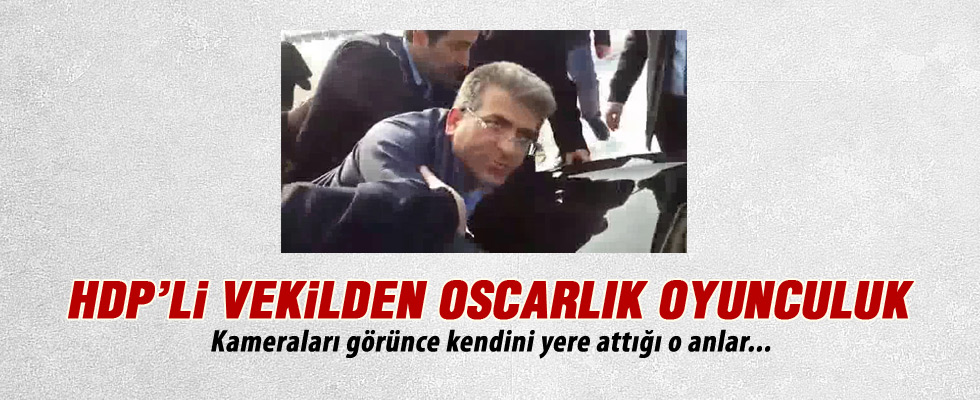 HDP'li vekil Adem Geveri'den yol kapatma eylemi